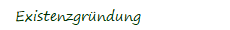 Existenzgrndung