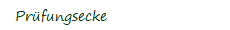 Prfungsecke