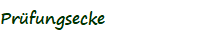 Prfungsecke